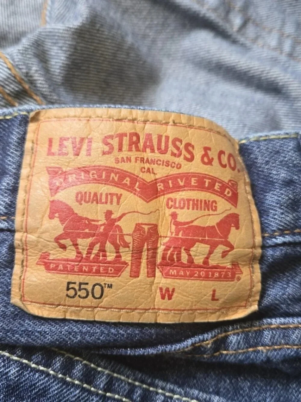 VTG Levi’s 550 Relaxed Fit Tapered Leg Jeans Blue 40 x 30